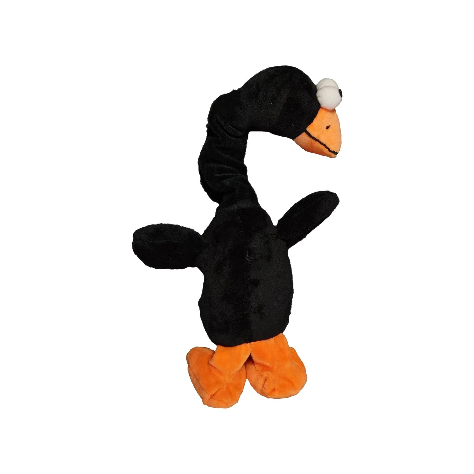 

Интерактивная плюшевая игрушка для питомцев с растягивающимися шеями и звуковыми эффектами, износостойкие мягкие игрушки для собак и кошек, веселые пищащие игрушки для развлечения животных One Size чёрный