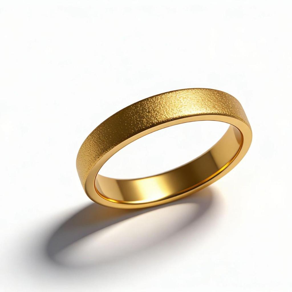 Vietnamese Sand Gold Ring: Long-lasting Color Retention, Women's Luxe Korean-Style Wedding Jewelry