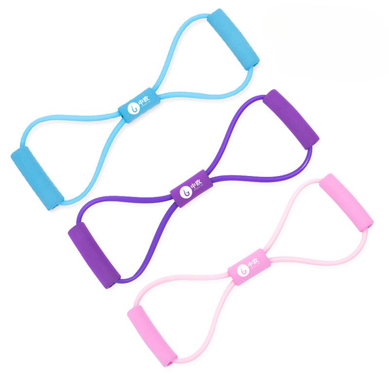 Fitness Ekspander Klatki Piersiowej Linka Napinająca Elastyczna Rurka w Kształcie Ósemki Domowy Ekspander Klatki Piersiowej TPE Galwanizowana Linka Napinająca Napinacz w Kształcie Ósemki