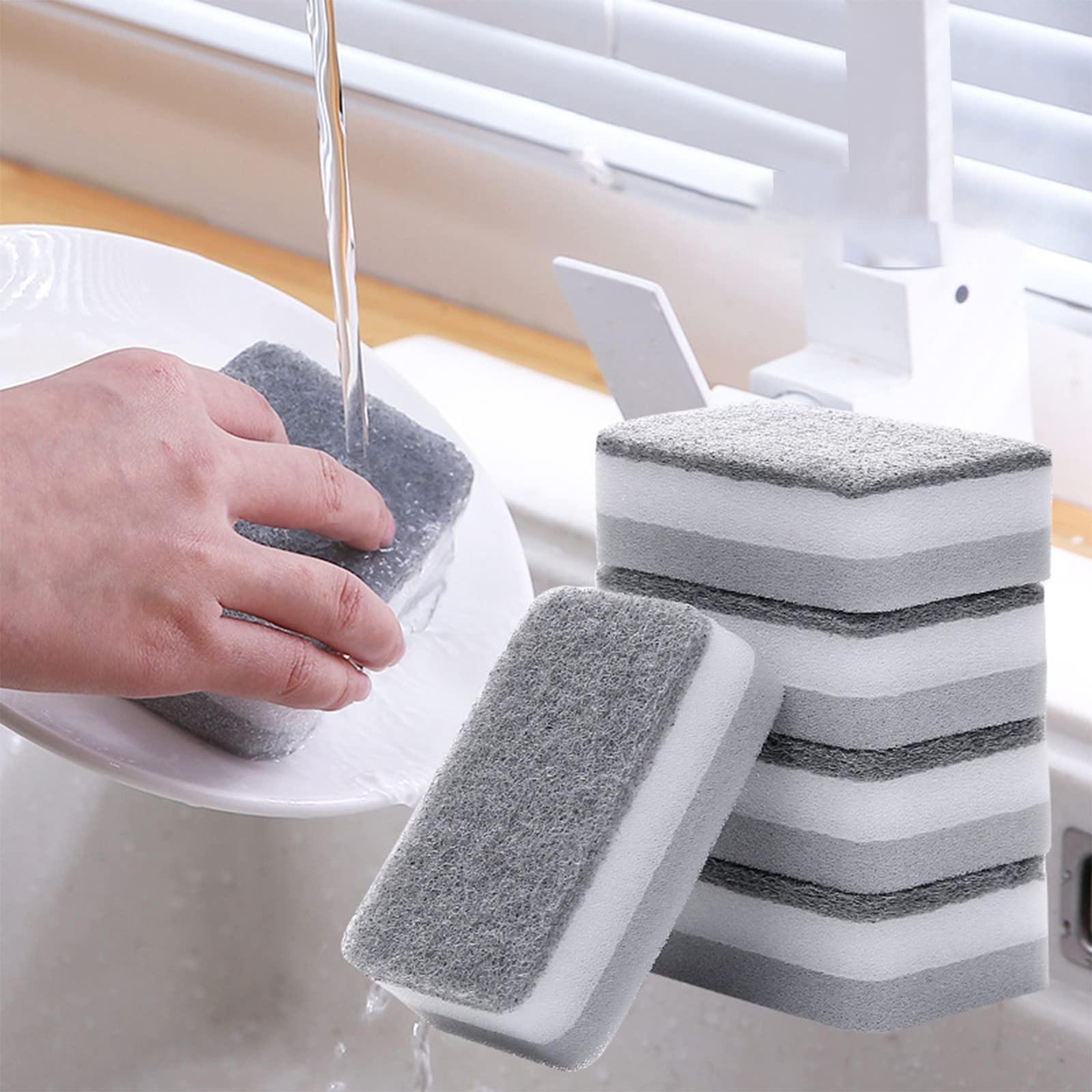 

Kitchen Dishwashing Double-sided Scrubbing Sponge Scratch Cleaning Sponge