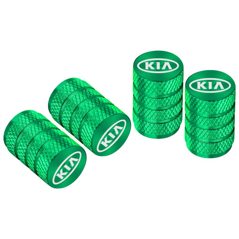 4pcs Car Badges Metal Wheel Tire Valve Cap Covers Auto Accessories For Kia Rio Ceed Sportage Cerato Soul Sorento Picanto Optima