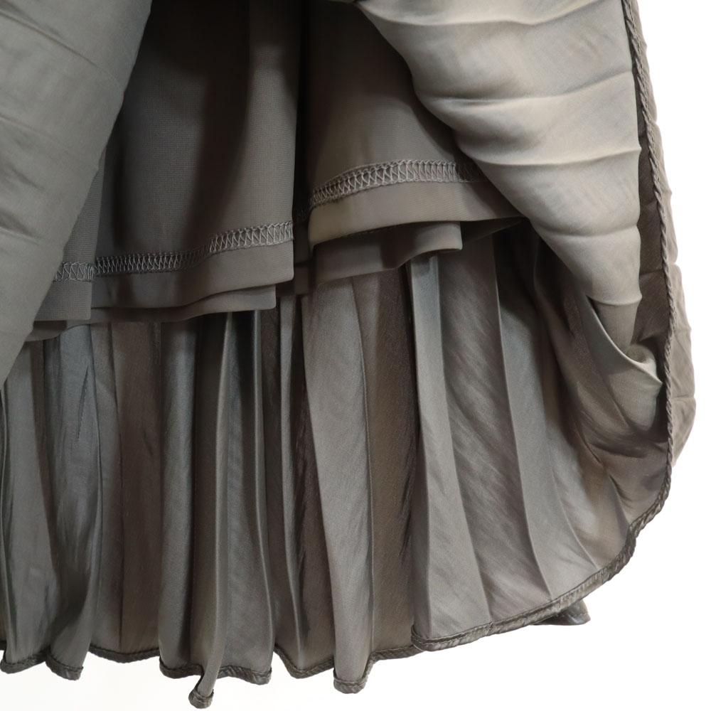 Nepoužitá FRAY I.D s visačkou Maxi délka Saténový vzhled kůže Plisovaná sukně moka Ženy Použitá