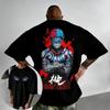 Super Sized Ghost Slayer Blade Nest Creative Printed Mens Tshirt SpringSummer Y2K Style Mens and Womens Streetwear