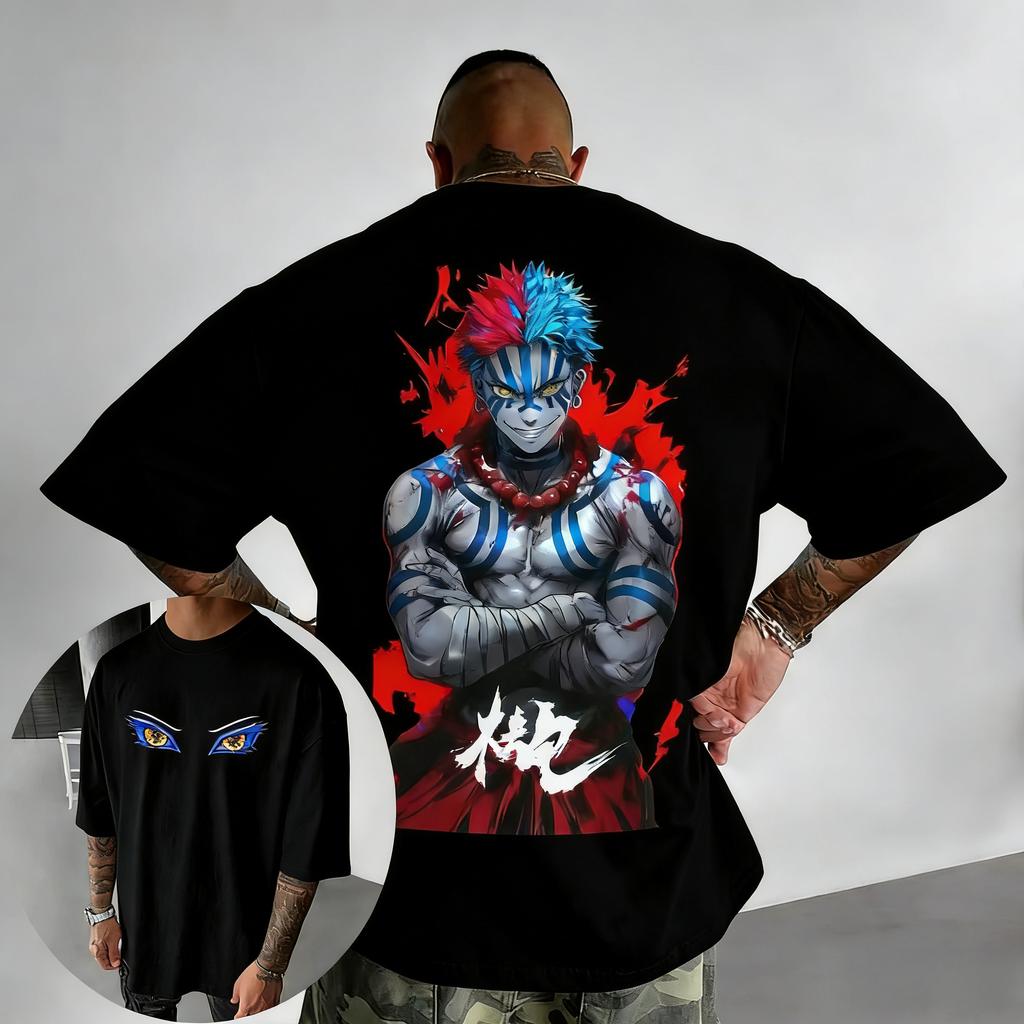 Super Sized Ghost Slayer Blade Nest Creative Printed Mens Tshirt SpringSummer Y2K Style Mens and Womens Streetwear