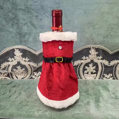 1pcsCreative Red Wine Bag Christmas Dress Wine Bottle Sleeve Christmas Dress Wine Bottle Decoration Christmas Red Wine Sleeve
