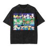 Hey Arnold Cartoon Washed T-Shirt Men Vintage Casual T-Shirts Beach Comfortable Harajuku Tees Simple Oversized Tops
