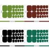 1PC Solid Color Toenail Polish Stickers Full Cover Waterproof  Toe Nail Patch Eco-friendly Long Lasting Toenail Decals Sticker(YMZ277-YMZ308)