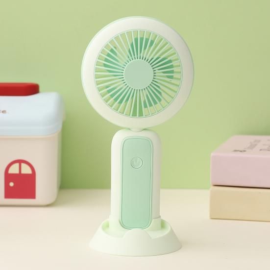 Foldable Handheld Fan with Night Light USB Rechargeable Mini Fan for Desk Dorm Portable Quiet Fan for Students Office