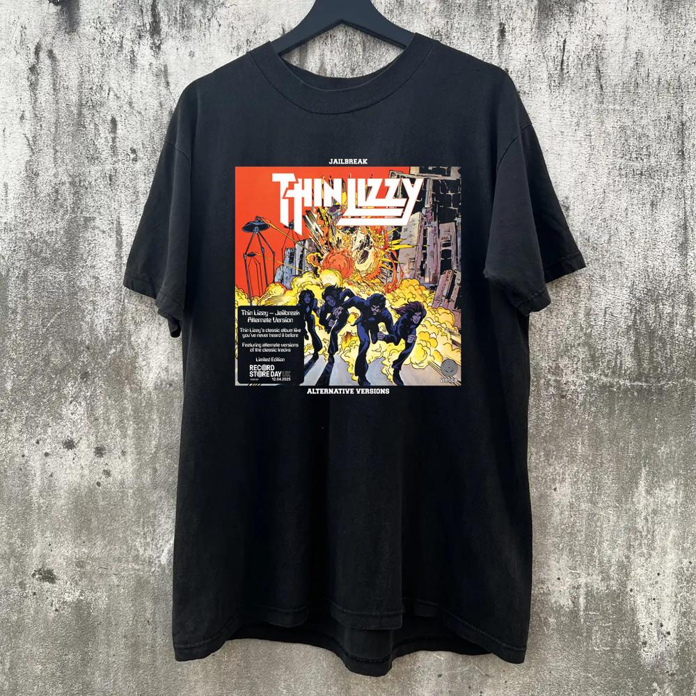 Thin Lizzy - Jailbreak Alternate Version 2025 Black Size S-5XL Shirt OB910 Unisex T-Shirt S