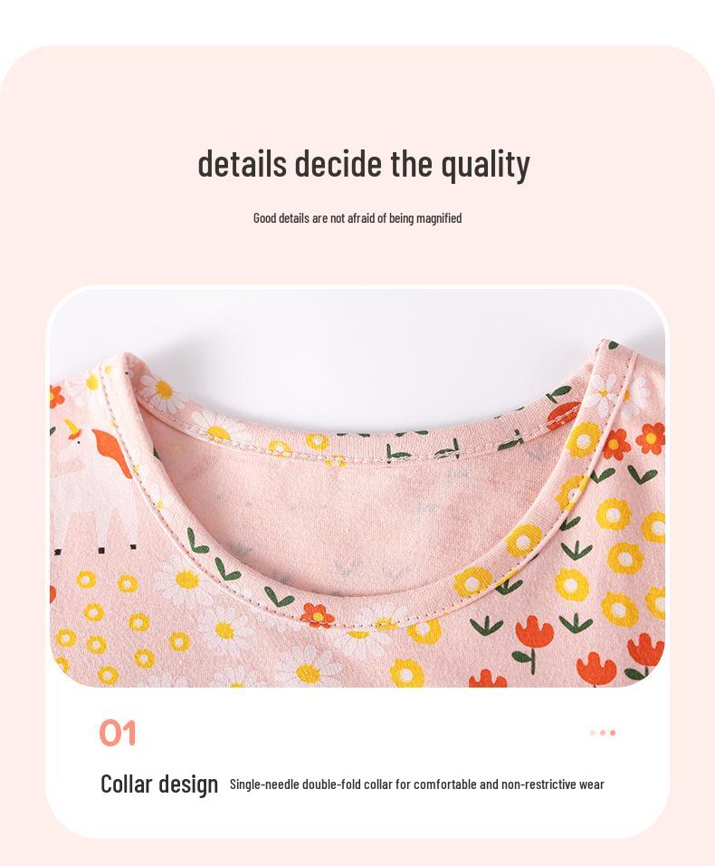 Little Maven European & American Style Floral Summer Dress for Girls