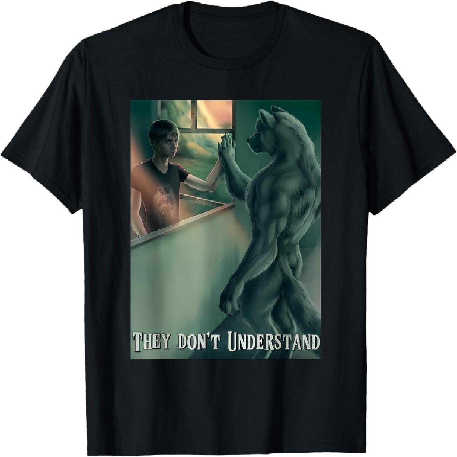 Ripping Wolf Meme Werewolf They Don t Understand T-Shirt XXXXXL разноцветный