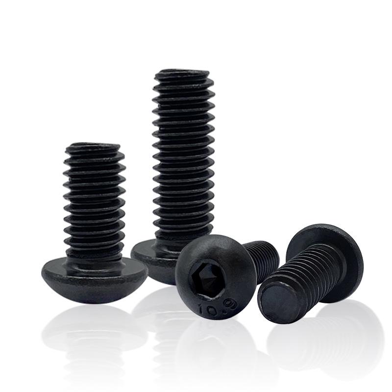 High-Strength Hardened Imperial Hex Socket Head Cap Screw, Round Head, 3/16" X 1/4" Bolt, 5/16" X 3/8".