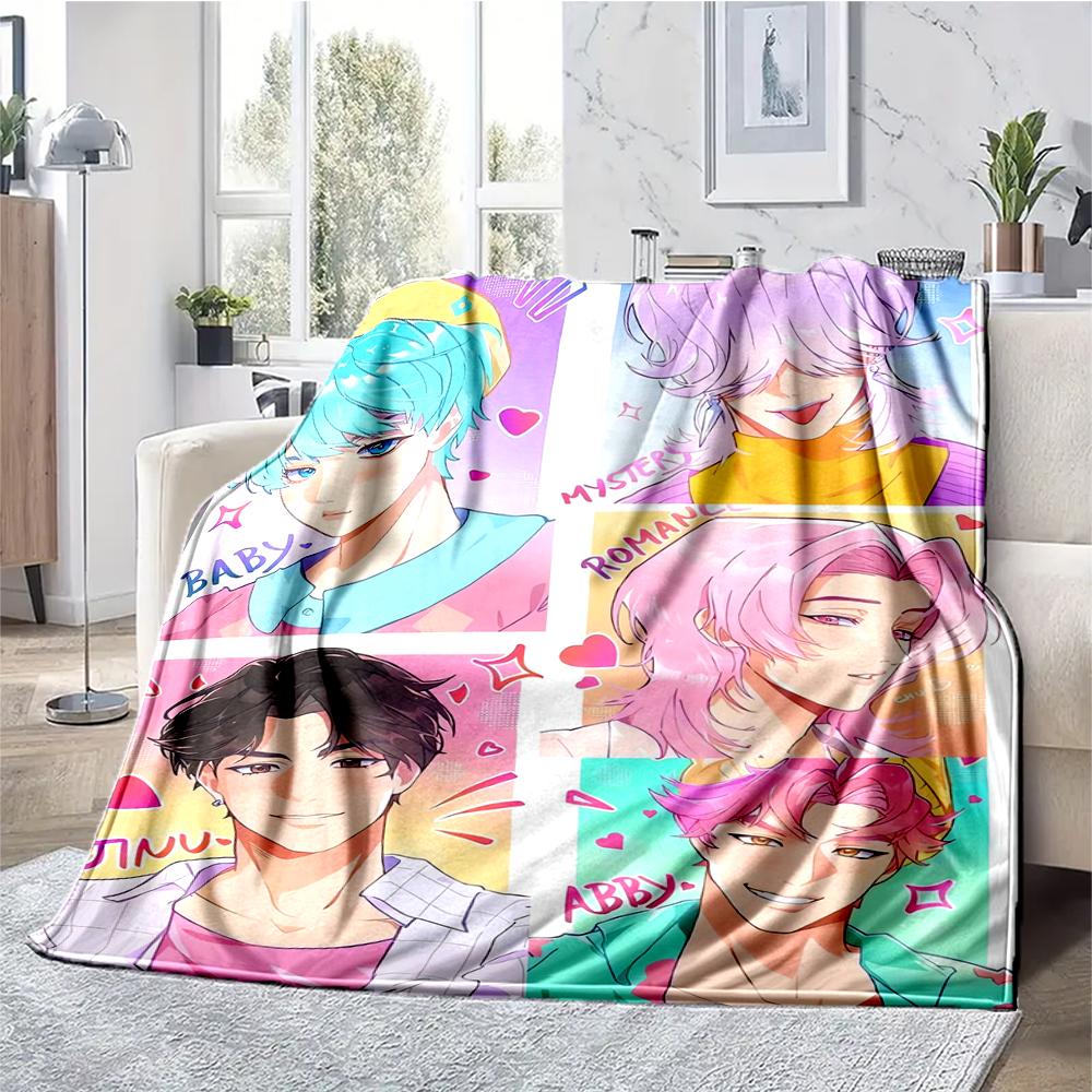 Saja Boys Theme Printed Blanket - Perfect for Couch, Bed, Travel & Outdoor Use | Machine Washable, Cozy & Durable.