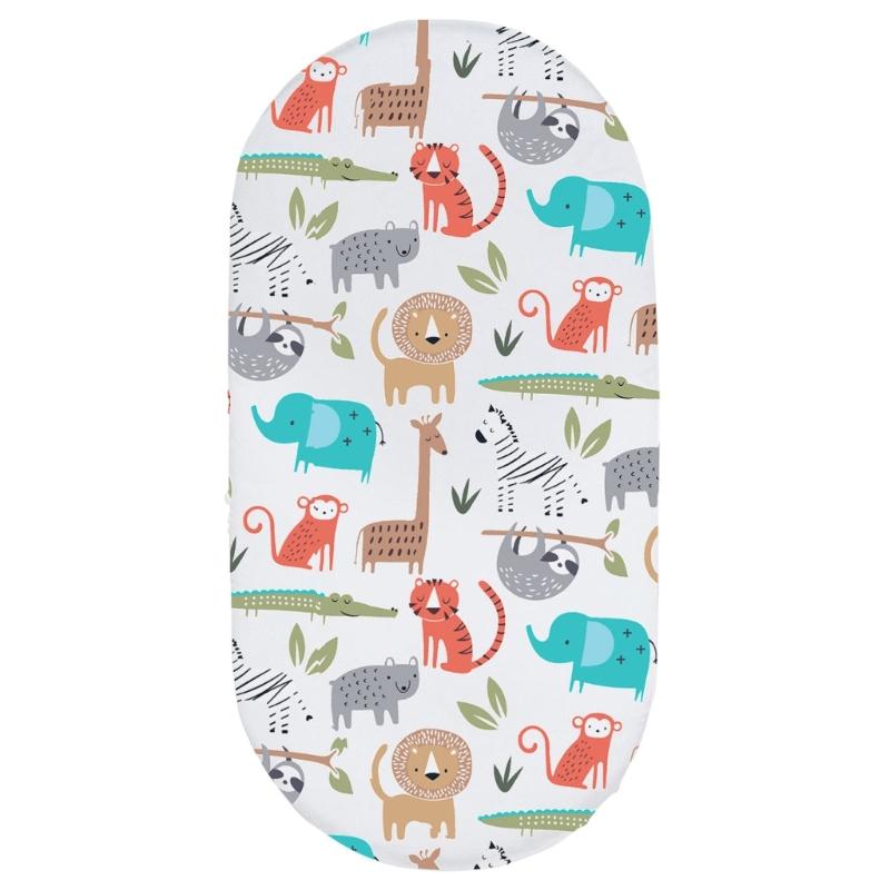 

Fitted Bassinet Sheet Cotton Fitted Sheet for Cradle Basket Pad Fitted Sheets Changing Mat Cover Crib Bed Protector Case