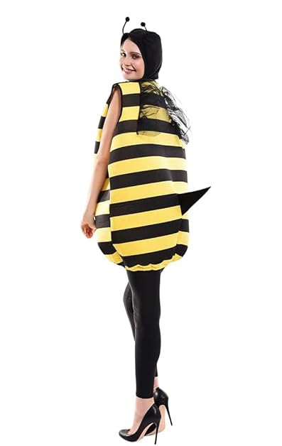 Cedar Eight Funny Costume for Adults Full-Body Halloween, Cosplay, (Bee)