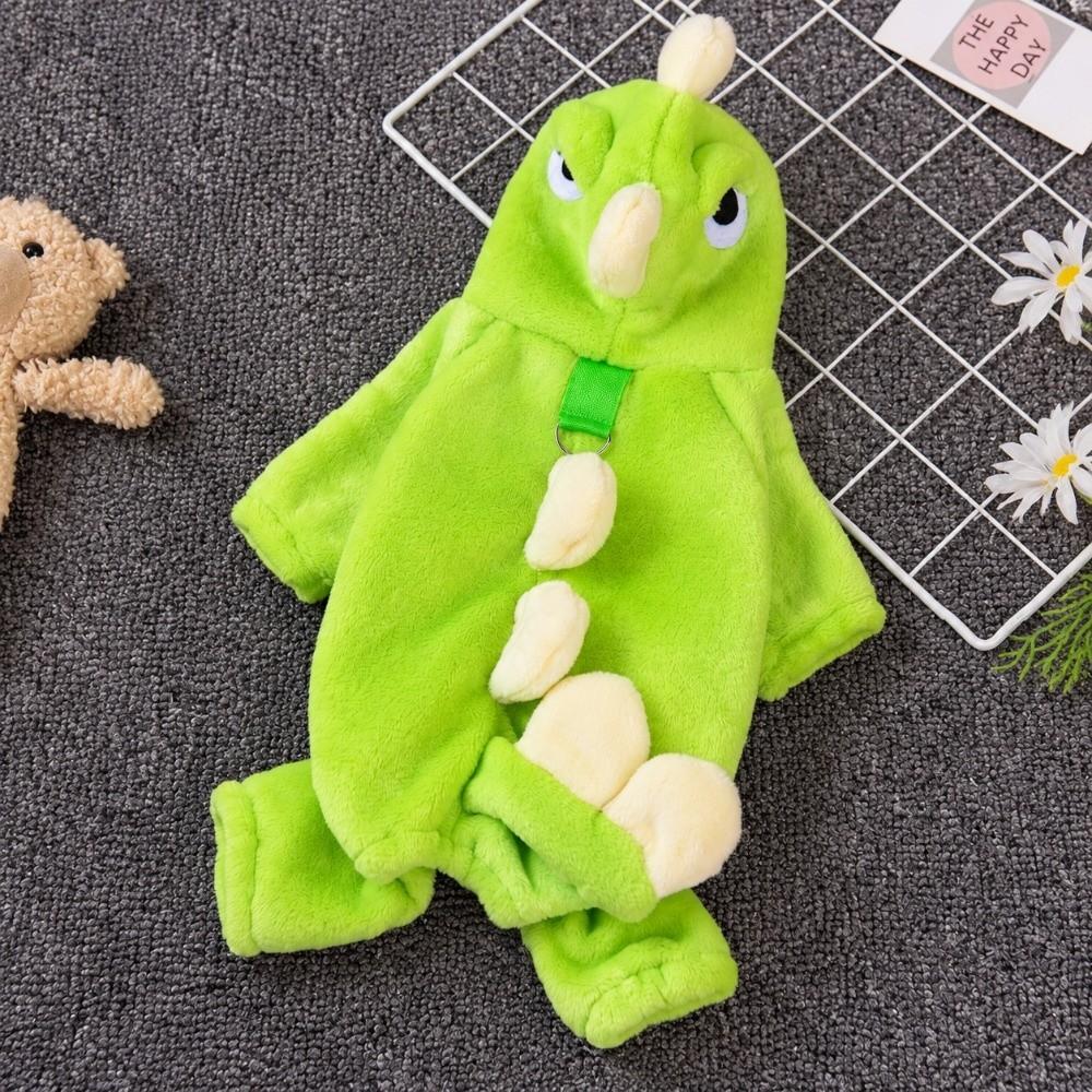 Hyggelige Kæledyrs Plys Tøj Tyk Varm Hund Firebenet Jumpsuit til Teddy Pomeranian Schnauzer