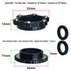 BOOST Center Lock Disc Brake Hub Conversion Kit: Front 100mm 15x110mm Rear 142mm 12x148mm with Washers/Spacers.