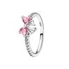 copper Double Heart Ring Bow Starfish Crown Bow Moon Rings Ideal For Women Fine Jewellery Wedding Party Valentines Day Gift