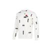 adidas FW22 Patterned Print Crew Neck Sweatshirt Men Tops White HN8985