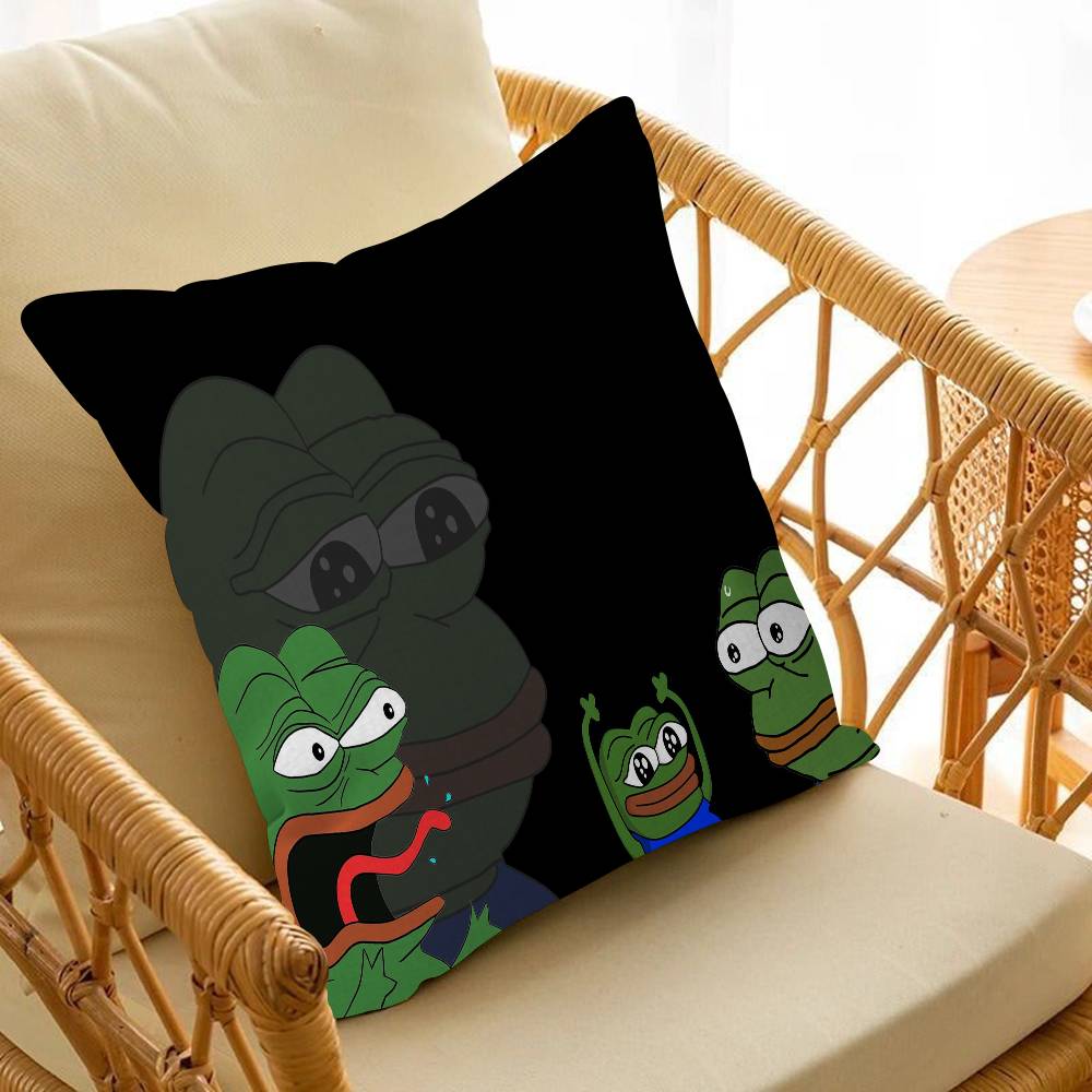 Funny P-Pepe The Frog Pillow Anime Pillow Sofa Bed Head Pillow Cover Cushion Cover Fashion
