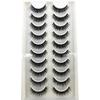 AMSDCN Artificial Mink Short Natural Dramatic False Eyelashes Short Eyelashes 10 Pairs of 3D Eyelash Makeup False Eyelashes
