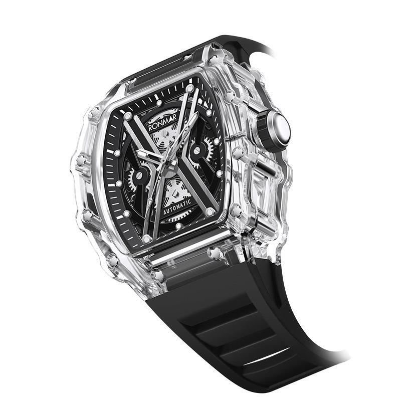 Langma Men's Hollow Automatic Mechanical Watch Trend Waterproof Men's Watch High Value Mechanical Watch