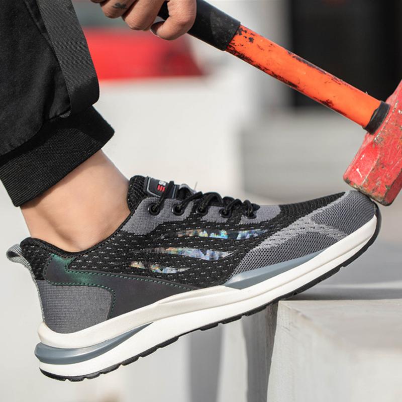 Protective Shoes Men Safety Boots Composite Toe Anti-Smash Work Shoes Men Puncture-Proof Security Sneakers Indestructible Shoes