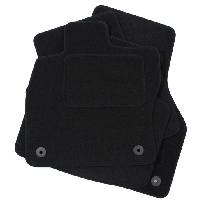 JJ Automotive | Tapis De Sol Noir Velours Sur Mesure Pour VW Passat B8 depuis 2014, Renforcée Dans la Zone de la Pédale