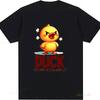 Pure Cotton Summer Clothes Kawaii Funny Duck T Shirt Don't Duck with Me Unisex Graphic T Shirts Birthday Gifts Idea Tee Tops