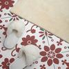 Self-adhesive patterned vinyl decor for the bedroom 100x50 cm floral pattern with leaves