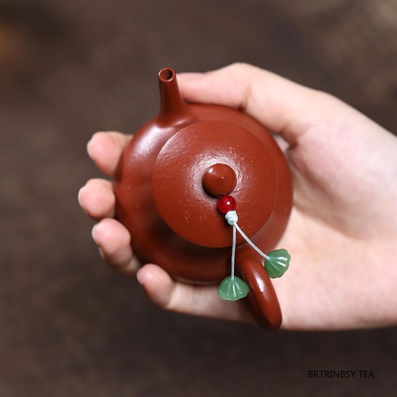 Tradition Yixing Handmade Purple Clay Teapot Raw Ore Zhu Mud Tea Pot Small Capacity Kettle Chinese Household Zisha Teaware 80ml
