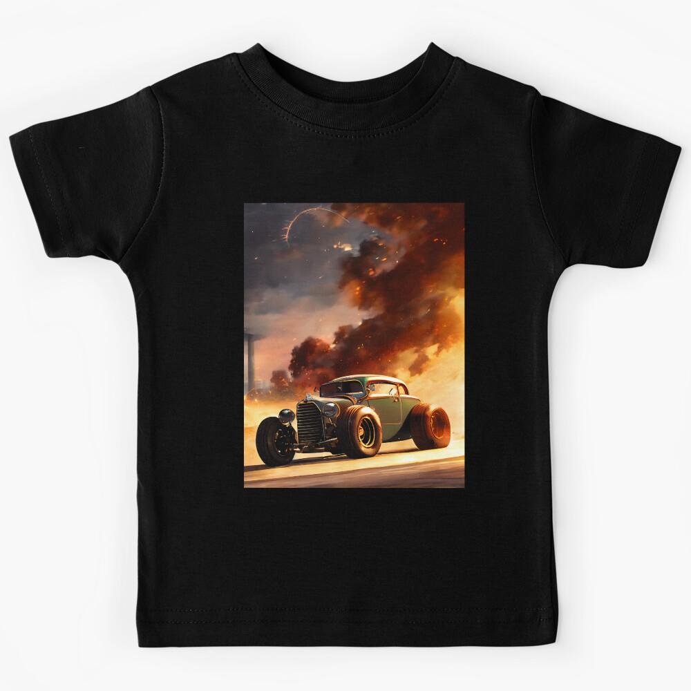 Hot Rod Action Scene, a perfect gift for all American Hot Rod fans #1 Kids T-Shirt 160