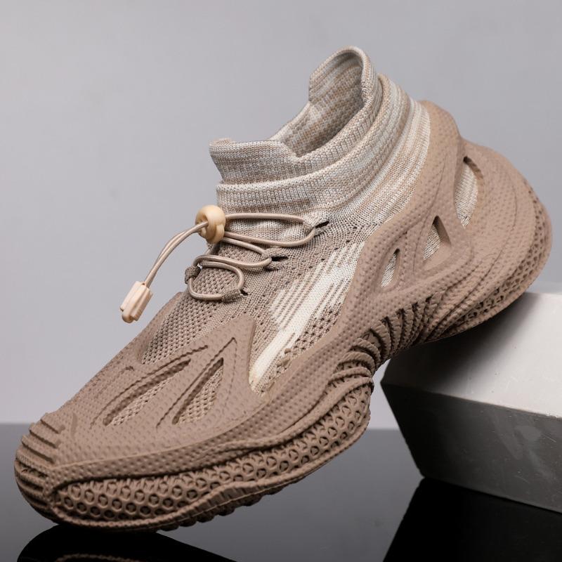 Men's Shoes Mesh New Summer Breathable Men's Trendy Casual Shoes Ultra-light Shock Absorption Running Sports Shoes Men's