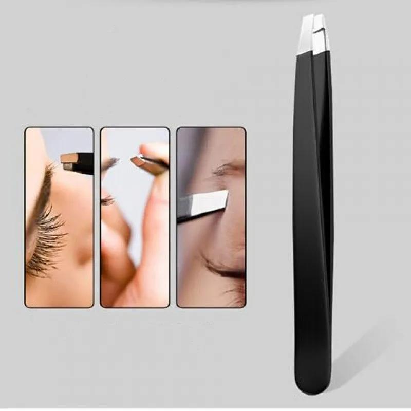 1Pcs Black Eyebrow Clipper, Eyebrow Trimming and Hair Removal, False Eyelash Clipper, Beard Removal Forceps, Beauty Tool