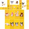 Adorable Sanrio Metal Cartoon Rabbit Melody Kulomi Brooch For Student Bags