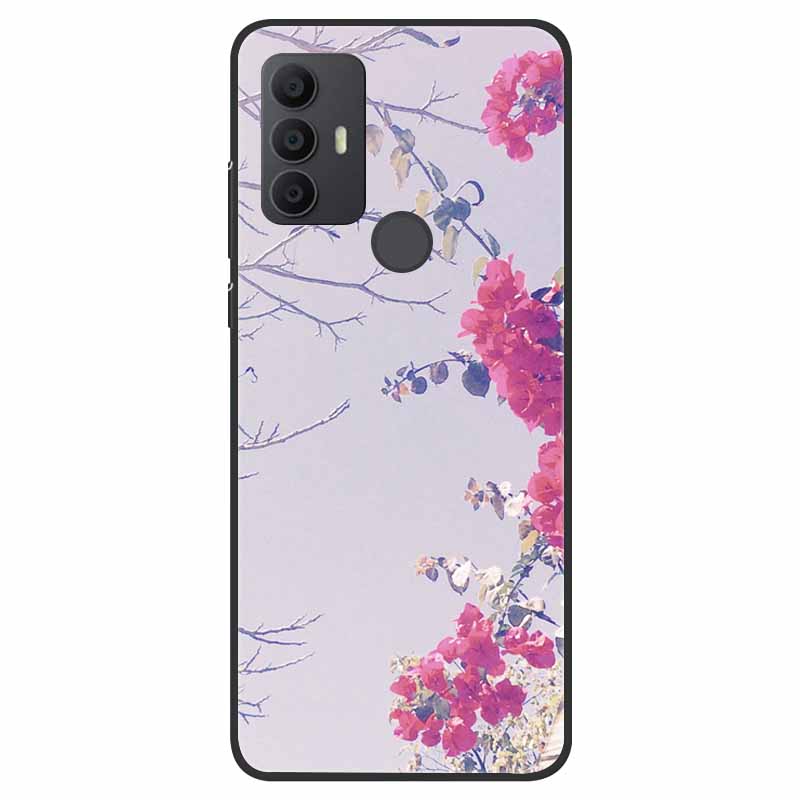 For TCL 30 SE Case Silicone Starry Space TPU Soft Back Cases For TCL 305 Cover Marble Painted for TCL 30SE TCL305 Fashion Bags