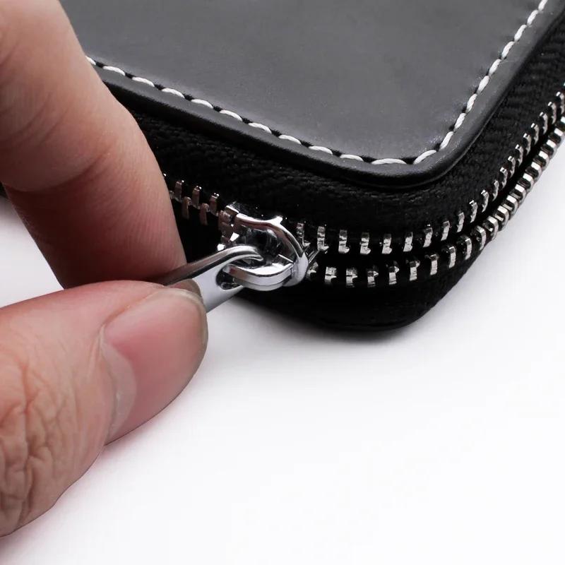 2025 Hot Leather Car Key Case Protection Auto Key Bag Key Chain Cover for Mercedes Benz New B/C/E Class A Class C200L GLC GLK Ne