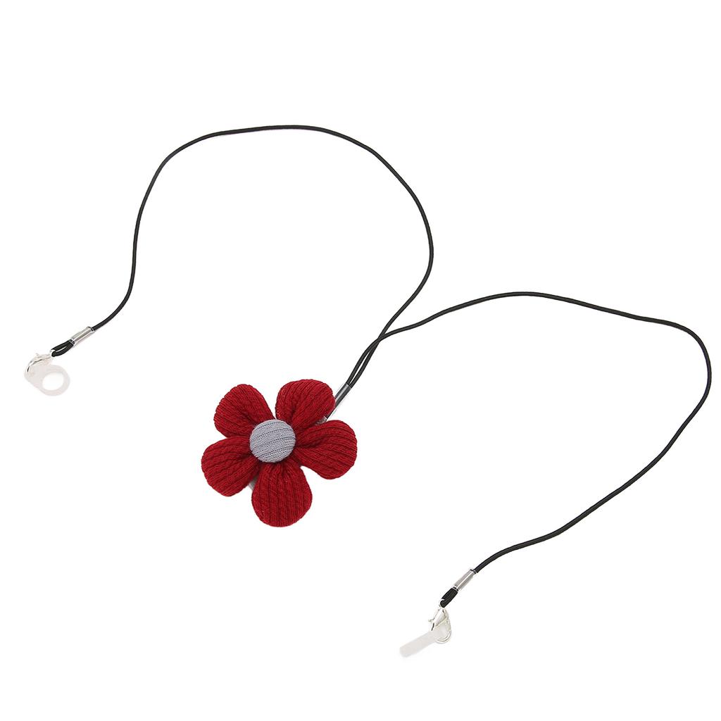 Hörgeräte-Lanyard-Clip Verlust verhindern Niedlicher roter Blumen-Hörgerätehalter für Kinder Jugendliche