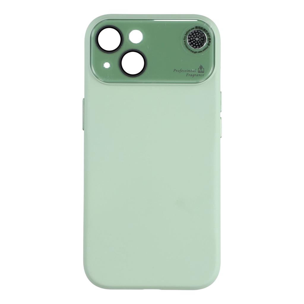 For iPhone 15 Case Large Camera Window Liquid Silicone Aromatherapy Phone Cover