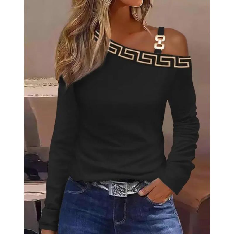 GMXIA Women's Fashion Casual Print Long Sleeve Blouses & Shirts
