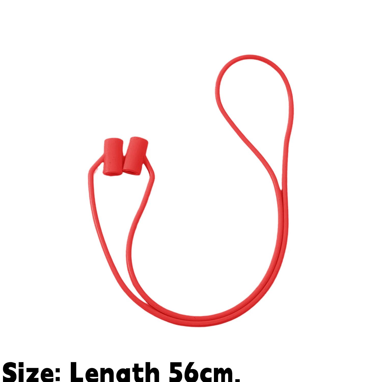 

Colorful Silicone Rope Flat Holes Silicone Glasses Cord String Sports Non-slip Soft High Elastic Sunglasses Lanyard Neck Strap красный