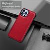 For iPhone 16 Pro Case Retro PU Leather Shockproof Anti-Slip Back Cover