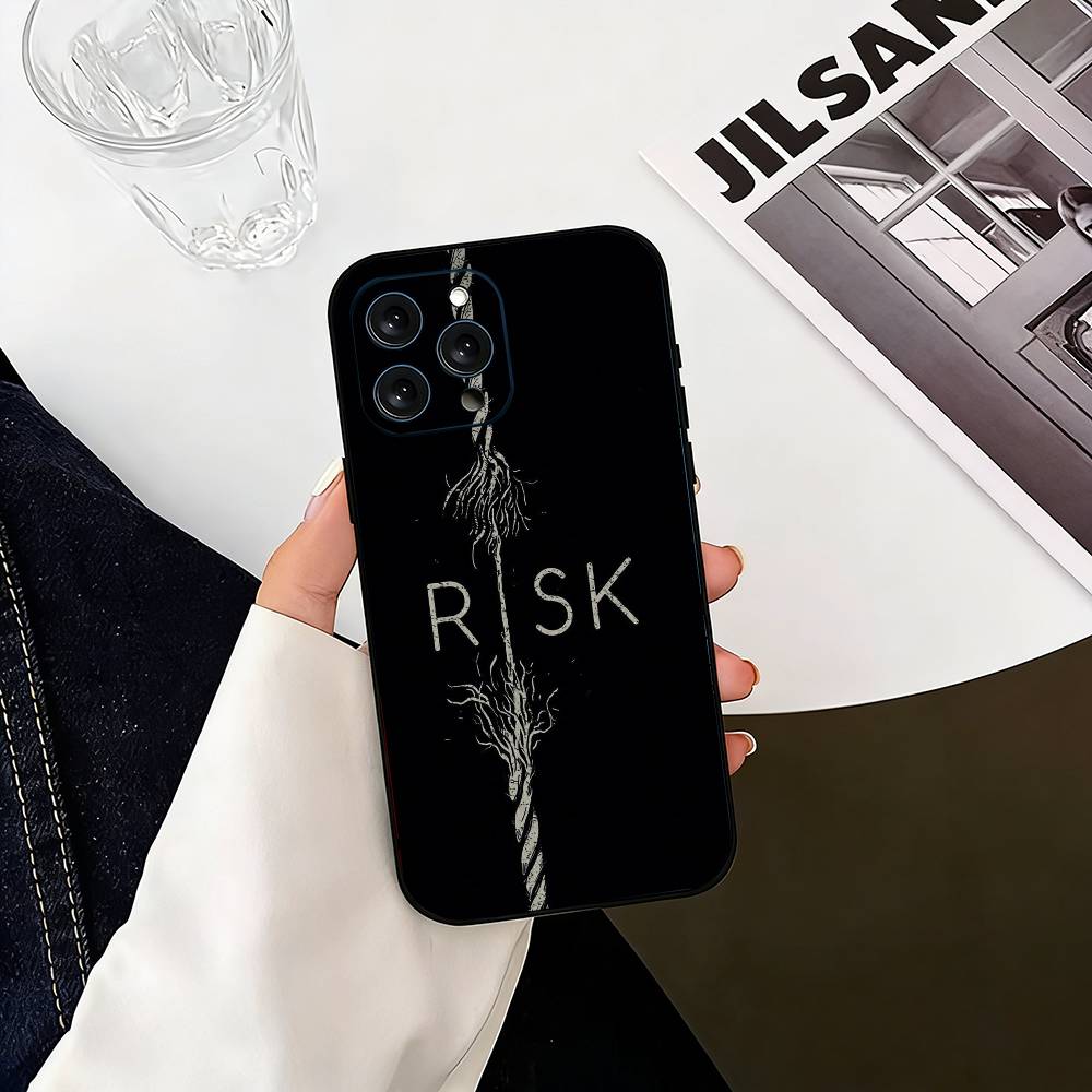 

Day Trader Trading RISK RICH Phone Case For iPhone 17,16,15,14,13,12,11 Plus,Pro Max,XS,Soft Silicone Black Cover iPhone15