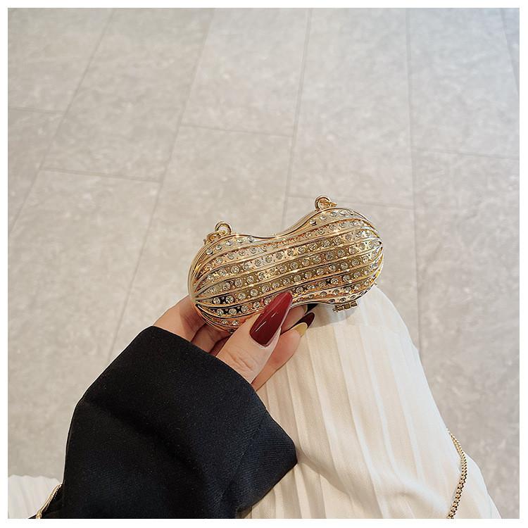 Trendy Acrylic Square Mini Bag With Magnetic Flap And Chain For Women