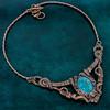 Chrysocolla necklace handmade copper wire wrapped necklace jewelry ooak necklace gemstone jewelry gift for her designer necklace for women