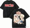 FAIRY TAIL Washed T Shirt 2026 New Model Personality Clothes Shirt Year Round Clothing Streetwear Trendy Vintage Breathable Soft