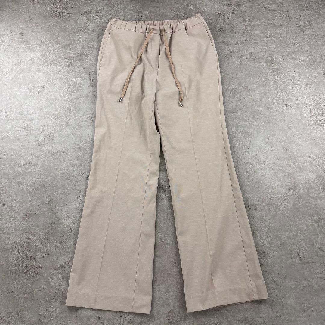 PLST STYLE Soft Flare Pants Linen Blend Page M