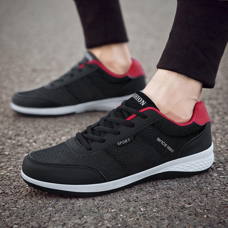 WTEMPO Značkové Trendy Kožený Svršek Vodotěsné Sto Neformální Pánské Boardové Boty Běh Fitness Tlumení Nárazů Odolné proti Opotřebení Tenisky