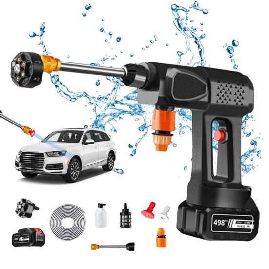 Portable Cordless Pressure Washer 600PSI High Pressure Adjustable Rechargeable Powerful Car Pressure