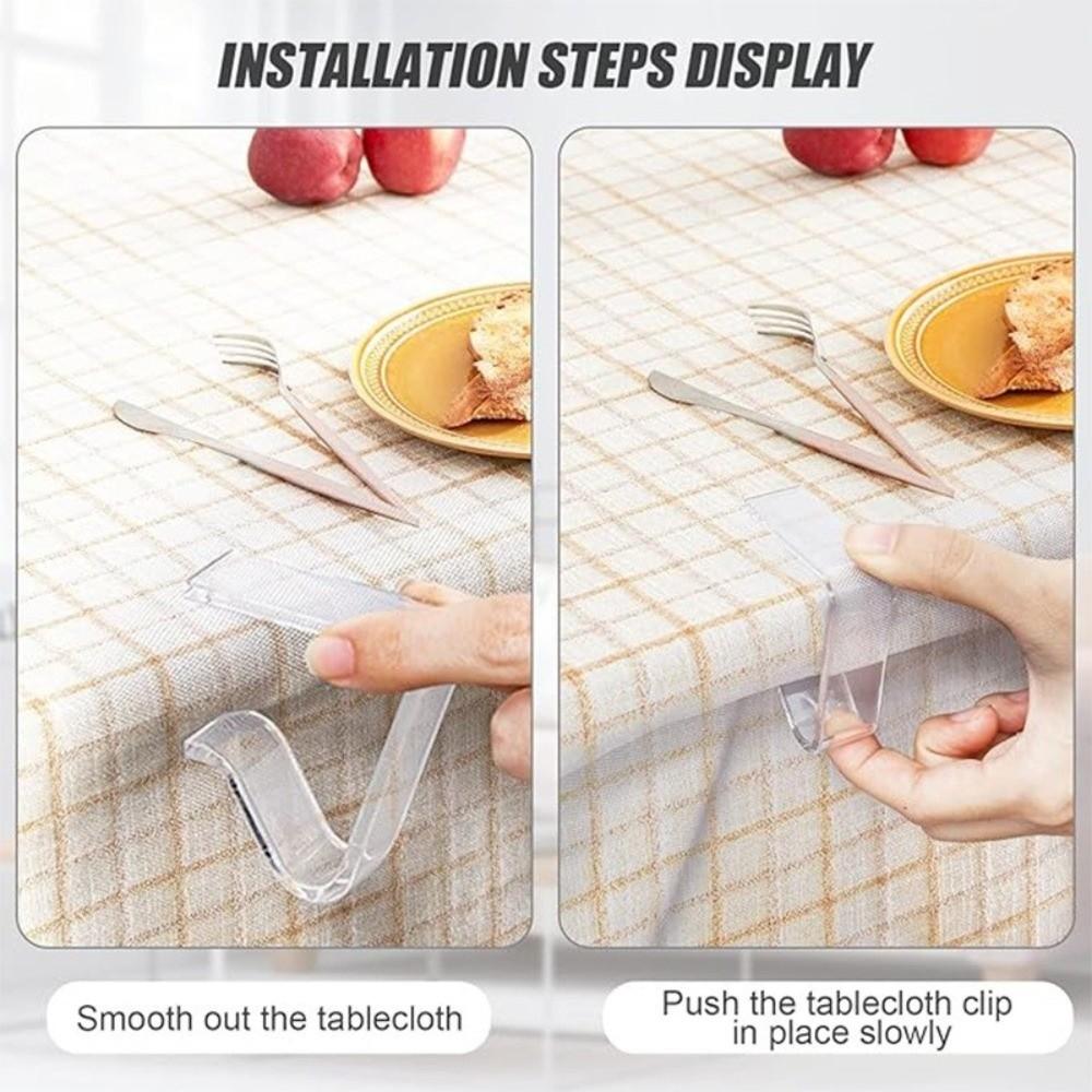 Plastic Tablecloth Clips Transparent Table Cover Holder Table Cloth Holder  Family Party